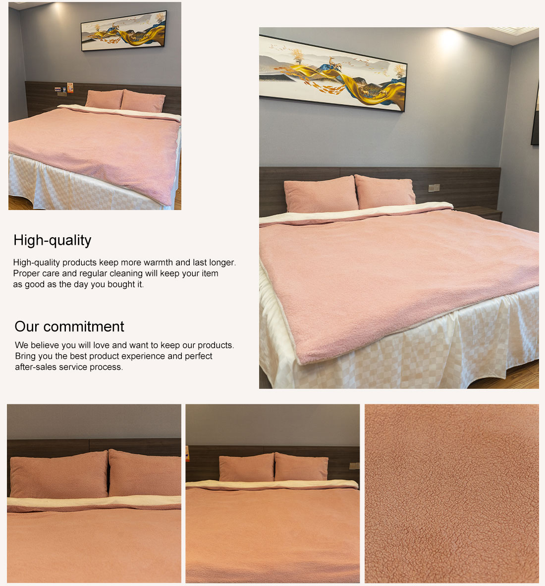 Double-sided duvet bedding cover | close-fitting warm duvet cover | duvet bedding cover