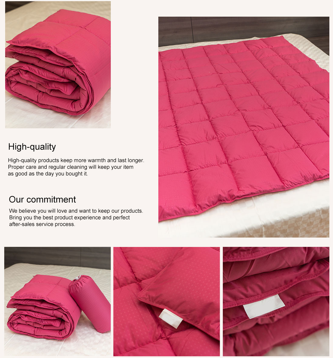 Best 100 Rose Gold Goose Down Duvet