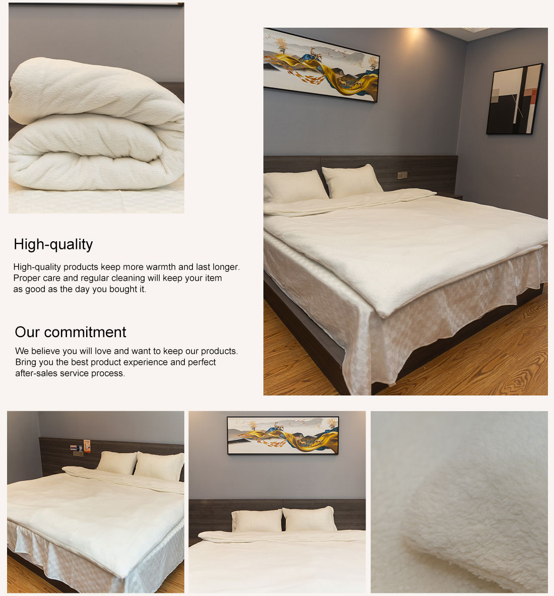 Duvet cover set | Super soft duvet cover set | Cream gray duvet cover set